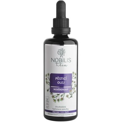 Nobilis Tilia Pěsticí olej mokřadkový 100 ml, fialové sklo Nobilis Tilia Pěsticí olej mokřadkový 100 ml, fialové sklo