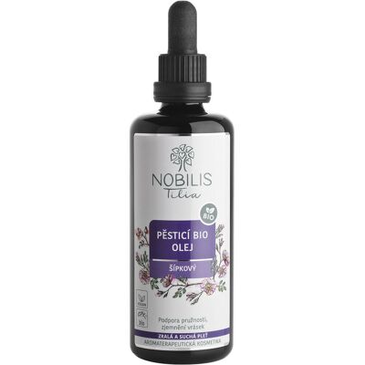 Nobilis Tilia Pěsticí BIO olej šípkový 100 ml, fialové sklo Nobilis Tilia Pěsticí BIO olej šípkový 100 ml, fialové sklo