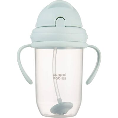 Canpol babies nevylévací hrneček se slámkou a závažím zelený 270 ml Canpol babies nevylévací hrneček se slámkou a závažím zelený 270 ml