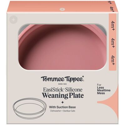 Tommee Tippee silikonové nádobí s přísavkou, růžový Tommee Tippee silikonové nádobí s přísavkou, růžový