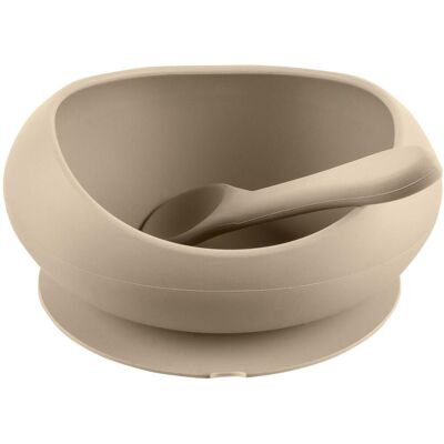 Zopa Miska se zvýšenými okraji a přísavkou Sand Beige Zopa Miska se zvýšenými okraji a přísavkou Sand Beige