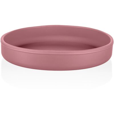 Silicone Talíř Zopa Starobylé Růžové - Dětská Jídelní Sada Silicone Talíř Zopa Starobylé Růžové - Dětská Jídelní Sada