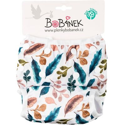 Bobánek Rostoucí plavky pro miminka, Bílá pírka Bobánek Rostoucí plavky pro miminka, Bílá pírka