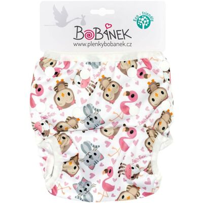 Bobánek Rostoucí plavky pro miminka, Růžová zvířátka Bobánek Rostoucí plavky pro miminka, Růžová zvířátka