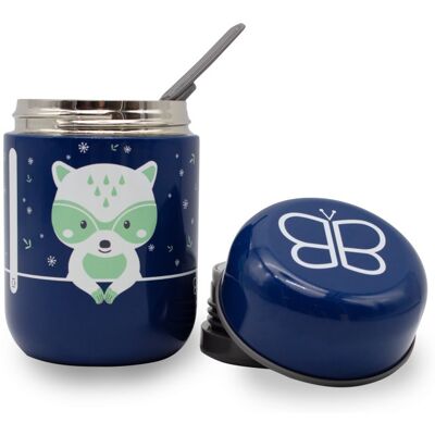 Bblüv Termobox se lžičkou Foöd Blue Racoon Bblüv Termobox se lžičkou Foöd Blue Racoon