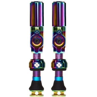 Muc-Off Big Bore Hybrid Tubeless Valves Iridescent Medium Muc-Off Big Bore Hybrid Tubeless Valves Iridescent Medium