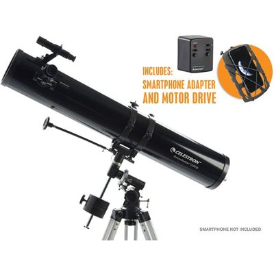 Celestron PowerSeeker 114EQ - Pohonový pohon - Adaptér na smartphone - Německá roviny montáž - Dalekohled Celestron PowerSeeker 114EQ - Pohonový pohon - Adaptér na smartphone - Německá roviny montáž - Dalekohled