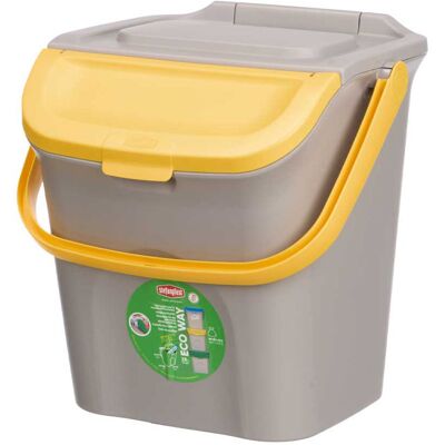 StefanPlast na tříděný odpad, 28 l, žlutý StefanPlast na tříděný odpad, 28 l, žlutý