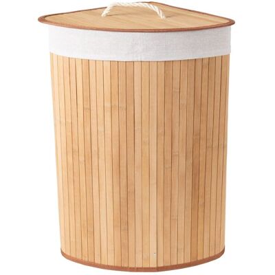 Compactor skládací rohový koš na prádlo Bamboo, bílá Compactor skládací rohový koš na prádlo Bamboo, bílá