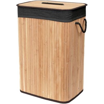 Compactor skládací koš na prádlo Bamboo, černý Compactor skládací koš na prádlo Bamboo, černý