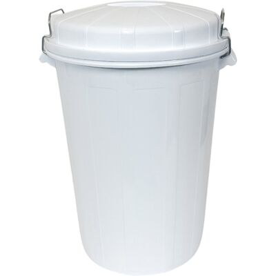 Denox Nádoba na odpad s víkem INDUSTRIAL, 95 l gastro, uzavírání, bílý, pevný plast Denox Nádoba na odpad s víkem INDUSTRIAL, 95 l gastro, uzavírání, bílý, pevný plast