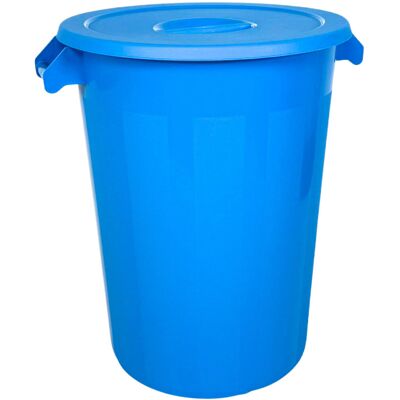 Denox Nádoba na odpad s víkem INDUSTRIAL, 100 l, gastro, modrý, pevný plast Denox Nádoba na odpad s víkem INDUSTRIAL, 100 l, gastro, modrý, pevný plast