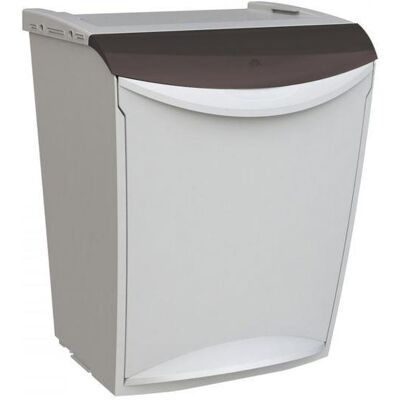 Denox Ekosystem odpadkový koš na tříděný odpad 25 l, šedý - směs Denox Ekosystem odpadkový koš na tříděný odpad 25 l, šedý - směs
