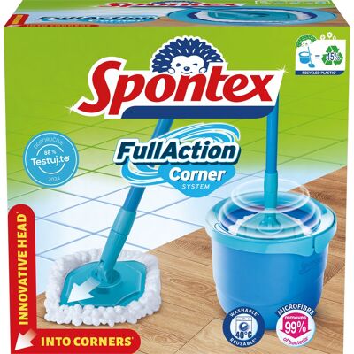 Spontex Full Action Rohový systém - Sada na mop a kbelík Spontex Full Action Rohový systém - Sada na mop a kbelík