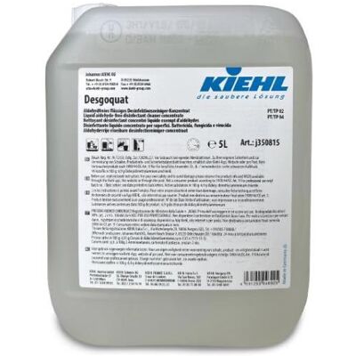 KIEHL Desgoquat dezinfekční čistící prostředek koncentrát bez aldehydů, velikost 5 l KIEHL Desgoquat dezinfekční čistící prostředek koncentrát bez aldehydů, velikost 5 l