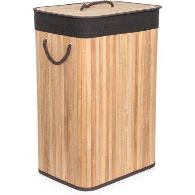 G21 Koš 40 × 30 × 60 cm 72 l s hnědým látkovým košem, bambus G21 Koš 40 × 30 × 60 cm 72 l s hnědým látkovým košem, bambus