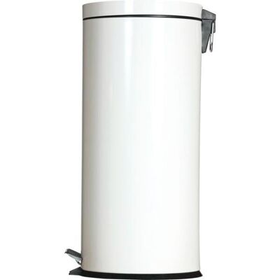 Gastro Kovový pedálový odpadkový koš 30 l, bílý Gastro Kovový pedálový odpadkový koš 30 l, bílý