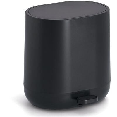ZELLER Odpadkový koš pedálový 6 l, plast, černý 26 × 22,5 × 26,5 cm ZELLER Odpadkový koš pedálový 6 l, plast, černý 26 × 22,5 × 26,5 cm