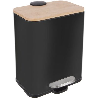 Orion BLACK Koš odpadkový 5 l s pedálem nerez/UH + bam. víko Orion BLACK Koš odpadkový 5 l s pedálem nerez/UH + bam. víko