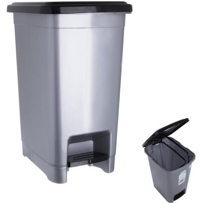 Orion Praktický šedý pedálový koš - Úsporný odpadkový koš Orion Praktický šedý pedálový koš - Úsporný odpadkový koš