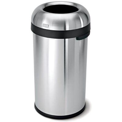 Simplehuman Koš na odpadky 60l, tvar kulky, otevřený, matná ocel Simplehuman Koš na odpadky 60l, tvar kulky, otevřený, matná ocel
