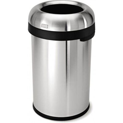 Simplehuman Koš na odpadky 80l, tvar kulky, otevřený, matná ocel Simplehuman Koš na odpadky 80l, tvar kulky, otevřený, matná ocel