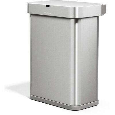 Simplehuman Sensor bezdotykový odpadkový koš s hlasovým ovládáním 58 l, nerezová ocel Simplehuman Sensor bezdotykový odpadkový koš s hlasovým ovládáním 58 l, nerezová ocel