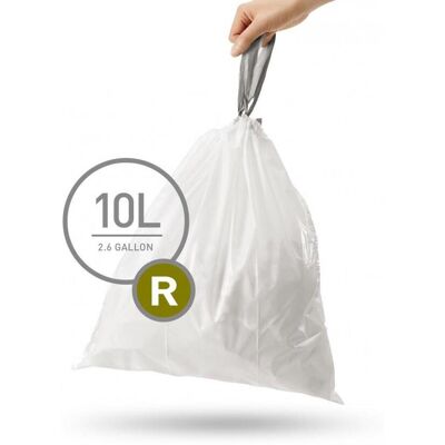 Simplehuman Zatahovací sáčky, 10 l, typ R, 20 ks Simplehuman Zatahovací sáčky, 10 l, typ R, 20 ks