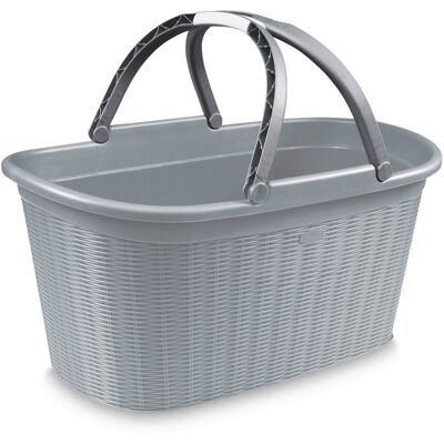 Stefanplast Košík na prádlo Elegance 35 l, šedý Stefanplast Košík na prádlo Elegance 35 l, šedý