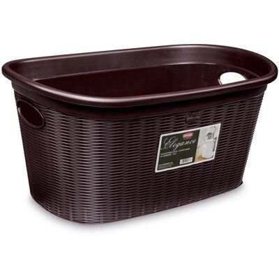 Stefanplast Koš na prádlo 35 l, 58 × 38 × 28 cm, hnědý Stefanplast Koš na prádlo 35 l, 58 × 38 × 28 cm, hnědý