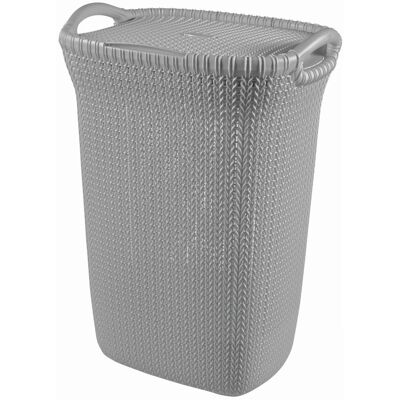 Curver Koš na špinavé prádlo Knit 57 l, šedý Curver Koš na špinavé prádlo Knit 57 l, šedý