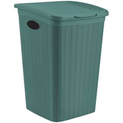 Stefanplast Koš na prádlo 50 l, 38 × 37 × 54,5 cm, zelenošedý Stefanplast Koš na prádlo 50 l, 38 × 37 × 54,5 cm, zelenošedý
