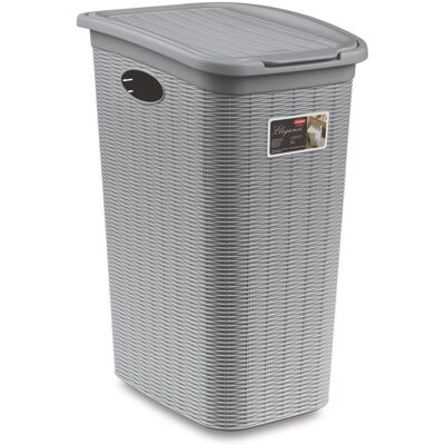 Stefanplast Koš na prádlo Elegance 36 l, šedý Stefanplast Koš na prádlo Elegance 36 l, šedý