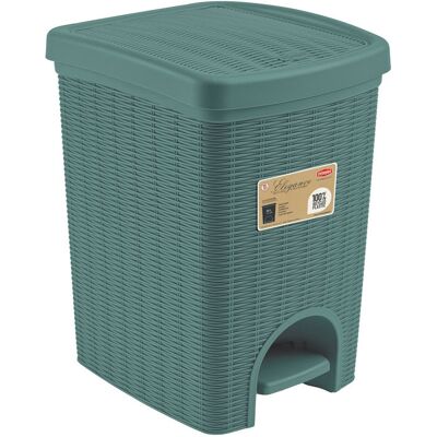 Stefanplast Elegance pedálový koš z recyklovaného plastu 20 l, zelenošedý Stefanplast Elegance pedálový koš z recyklovaného plastu 20 l, zelenošedý