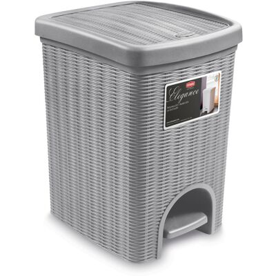 Stefanplast pedálový koš 20 l, 31 × 27,5 × 39 cm, šedý Stefanplast pedálový koš 20 l, 31 × 27,5 × 39 cm, šedý
