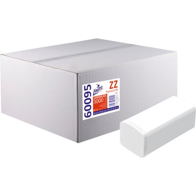 LINTEO ZZ Premium 3000 bílé celulóza, 12× 250 ks LINTEO ZZ Premium 3000 bílé celulóza, 12× 250 ks