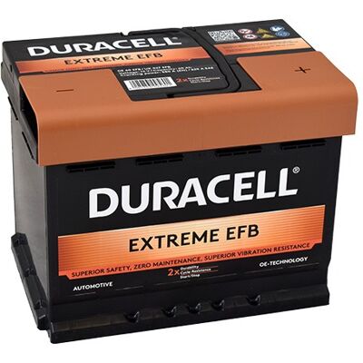 Duracell Extreme EFB DE 60 EFB, 60Ah, 12 V, 580A (DE60EFB) Duracell Extreme EFB DE 60 EFB, 60Ah, 12 V, 580A (DE60EFB)