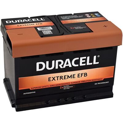Duracell Extreme EFB DE 70 EFB, 70Ah, 12 V, 660A (DE70EFB) Duracell Extreme EFB DE 70 EFB, 70Ah, 12 V, 660A (DE70EFB)