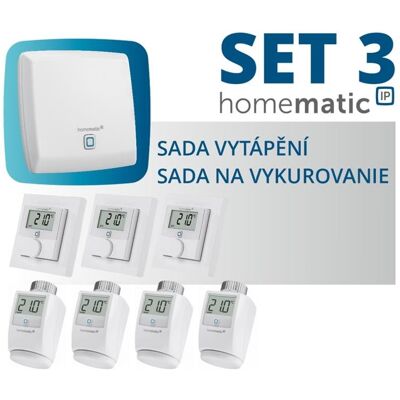 Homematic IP Sada vytápění Homematic IP (byt 3+1) - HmIP-SET3 Homematic IP Sada vytápění Homematic IP (byt 3+1) - HmIP-SET3