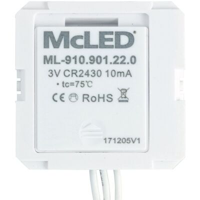 McLED RF ovladač do instalační krabičky, 1 zóna McLED RF ovladač do instalační krabičky, 1 zóna