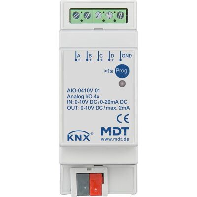 MDT AIO-0410V.01 - 4kanálové analogové I/O - Přepínací aktivátor MDT AIO-0410V.01 - 4kanálové analogové I/O - Přepínací aktivátor