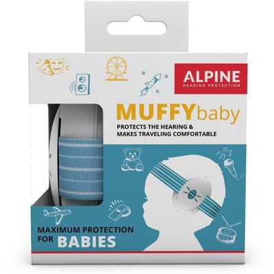 Alpine Muffy Baby Dětská izolační sluchátka - modré Alpine Muffy Baby Dětská izolační sluchátka - modré