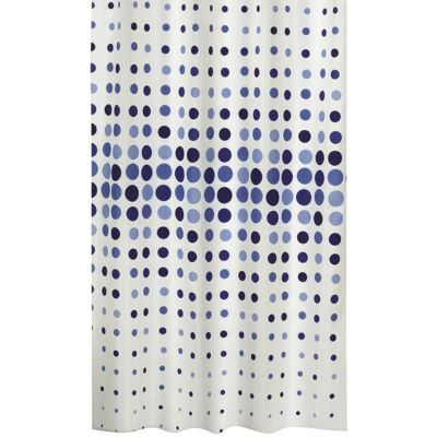 Bellatex Koupelnové závěsy - 180 × 200 cm - modré tečky Bellatex Koupelnové závěsy - 180 × 200 cm - modré tečky