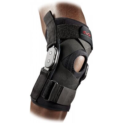 McDavid Hinged Knee Brace with Crossing Straps 429X, černá L McDavid Hinged Knee Brace with Crossing Straps 429X, černá L
