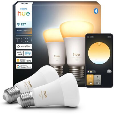 Philips Hue White Ambiance 8,1W 1100 E27 2ks Philips Hue White Ambiance 8,1W 1100 E27 2ks