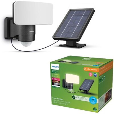 Philips Tylus Security solární LED reflektor se senzorem 6 W, 1000/50 lm, 3000 K, IP44, černý Philips Tylus Security solární LED reflektor se senzorem 6 W, 1000/50 lm, 3000 K, IP44, černý