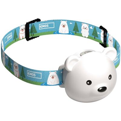 Emos LED nabíjecí čelovka medvěd P3543, 80 lm, Li-Pol 500 mAh, multicolor Emos LED nabíjecí čelovka medvěd P3543, 80 lm, Li-Pol 500 mAh, multicolor
