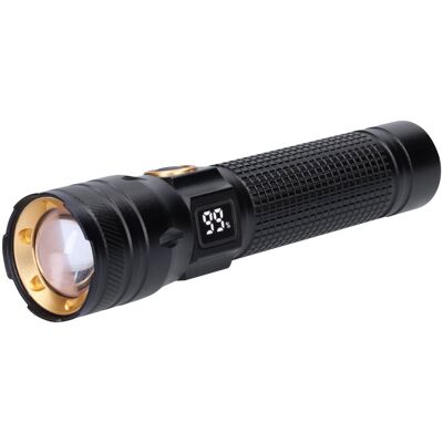 Solight Nabíjecí svítilna s displayem, 200 lm, zoom, Li-Ion Solight Nabíjecí svítilna s displayem, 200 lm, zoom, Li-Ion