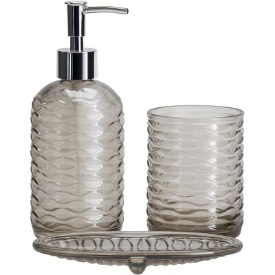 Bathroom Solutions Node, dávkovač, kelímek na kartáčky a mýdlenka Bathroom Solutions Node, dávkovač, kelímek na kartáčky a mýdlenka