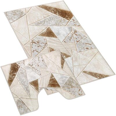 BELLATEX 3D tisk 60 × 100 + 60 × 50 850/096 mramor.dlažba béžová BELLATEX 3D tisk 60 × 100 + 60 × 50 850/096 mramor.dlažba béžová